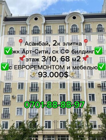 Продажа домов: 2 комнаты, 68 м², Элитка, 3 этаж, Евроремонт