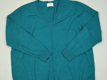 turkusowa bluzki damskie: Sweter, C&A, XL, stan - Dobry