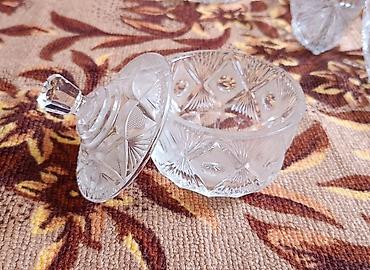 ağ gilas murəbbəsi: Şüşə qapaqlı qab - Material: şəffaf qalın şüşə/kristal tipli - — 1