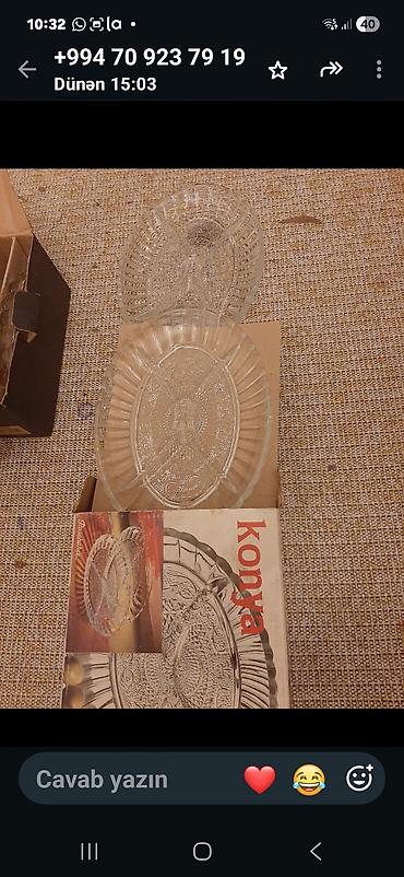 Şüşə meyvə qabı dəsti – “Konya” modeli - Material: şəffaf şüşə - lalafo.az -da Şüşə meyvə qabı dəsti – “Konya” modeli - Material: şəffaf şüşə -