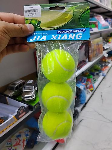 Набор теннисных мячей JIA XIANG — 3 мяча в упаковке. Яркие мячи