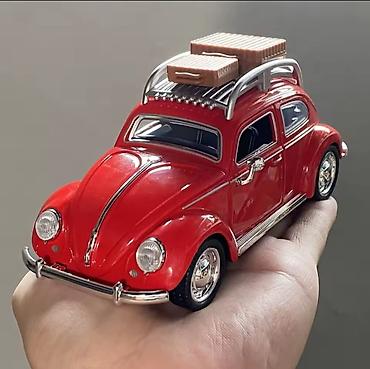 Avtomobil modelləri: Qırmızı klassik “Beetle” miniatür model avtomobil - Kolleksiya və — 8
