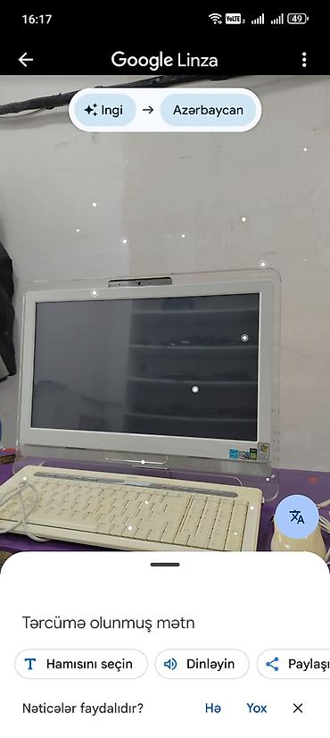 5g modem router: MSI All-in-One masaüstü kompüter Xüsusiyyətlər: - 19–20 düymlük LCD — 1