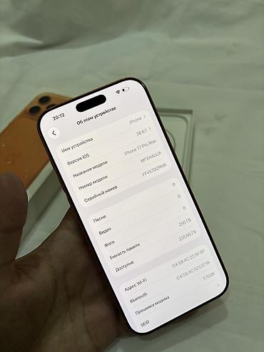 apple 14: IPhone 17 Pro Max, Новый, 256 ГБ, Оранжевый, Чехол, Кабель, Коробка, 100 % — 9