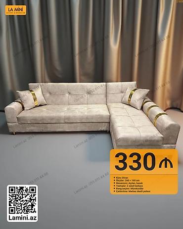 La Mini markalı künc divan - Ölçü: 260 × 160 sm - Mexanizm: açılan lalafo.az -da La Mini markalı künc divan - Ölçü: 260 × 160 sm - Mexanizm: açılan