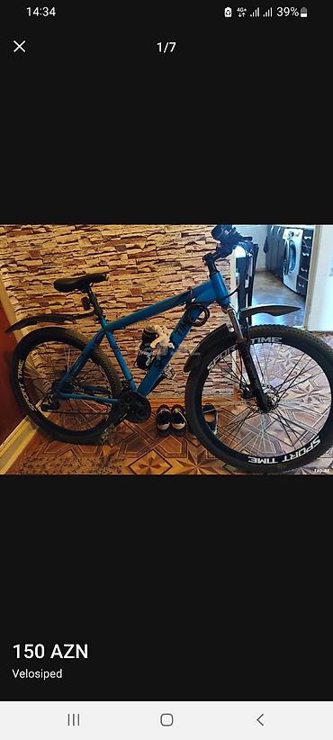 Velosipedlər: Məhsul: Sport Time dağ velosipedi Xüsusiyyətlər: - Rəng: mavi - — 7