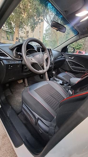 Hyundai Santa Fe – ağ rəngli, şəhər və uzun yol üçün ideal komfortlu
