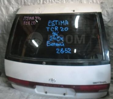 тайота преви: Крышка багажника Toyota 1999 г., Б/у, цвет - Белый,Оригинал