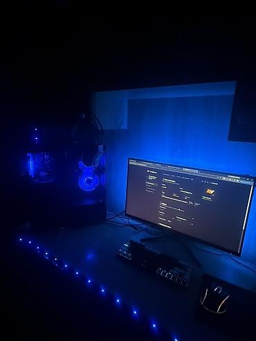 Gaming kompüter seti – RGB işıqlanma ilə Tərkib: - Sistem bloku: şüşə