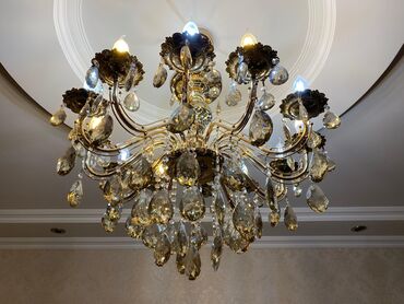 Шторы и жалюзи: Люстра, 10 и более ламп, Металл