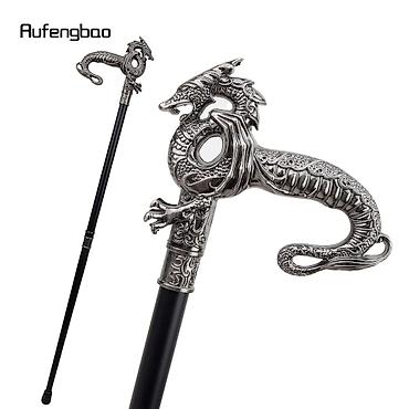 Rufengbao dekorativ əsalı gəzinti çubuğu – əjdaha formalı metal