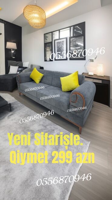Sifarişlə divanlar: Di̇van-kravat, Qonaq otağı üçün, Parça, Bazalı, Açılan — 2