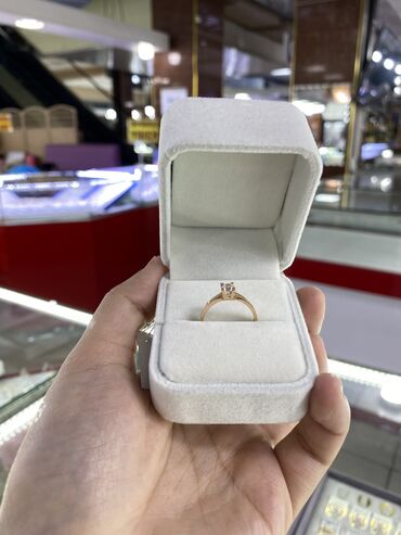 кольцо для помолвки: Кольцо для предложения 💎💍 Российское кольцо Проба:585 Размер:17 Цена