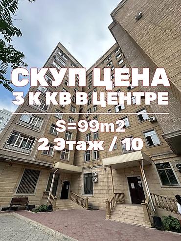 район филармония: 3 комнаты, 99 м², Филармония Элитка, 2 этаж, Евроремонт — 1