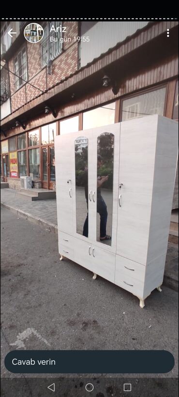 Dolablar: Yeni, Açılan, 4 qapılı Düz dolab, Dolab-asılqan, Azərbaycan — 9