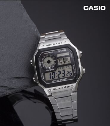 orijinal saat: Qol saatı, Casio, rəng - Gümüşü