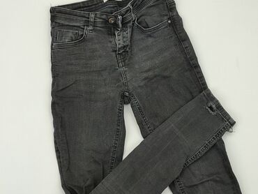 jeansowe spódniczka z dziurami: Jeansy, Cropp, 2XS, stan - Dobry