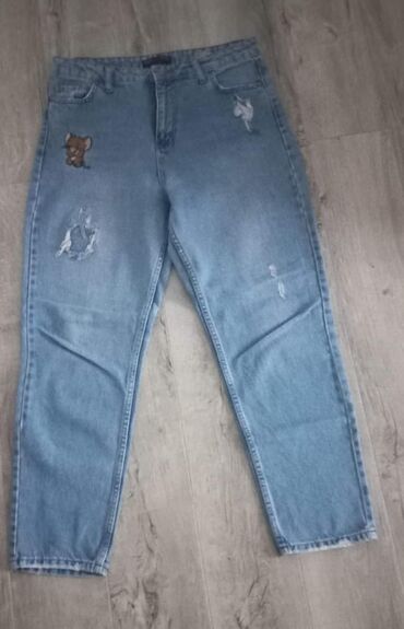 teget lanene pantalone: Farmerke 31 broj
500din