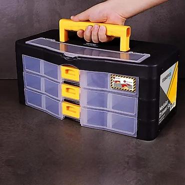 alma coture: Plastični prenosivi organizator sa fiokama – Super-Bag Organizer — 1