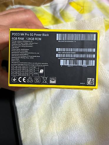 Poco: Poco M4 Pro 5G, 128 GB, rəng - Qara, Barmaq izi — 11