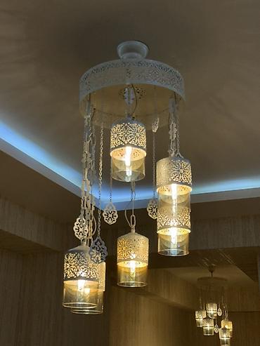 lustur alti fiqurlar: Çılçıraq, 6 lampa, Metal — 2