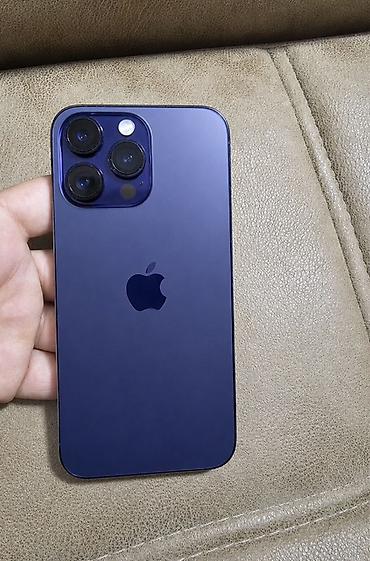 iphon se: IPhone 14 Pro Max, 256 GB, Deep Purple, Barmaq izi, Face ID, Simsiz şarj — 2