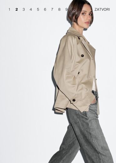 Mantili: M, Novo, Sa postavom, Jednobojni, bоја - Bež — 7