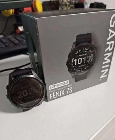 купить полный комплект компьютера: Часы Garmin fenix 7s sapphire solar В отличном состоянии, почти