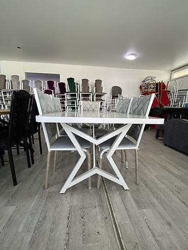 dinner table: Обеденная группа для 6 персон - Состав: прямоугольный стол + 6 — 2