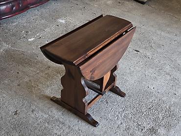 Antique Club Tables: Sklopivi okrugli sto od punog drveta - Materijal: masivno drvo s — 4