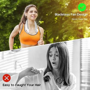 usb ventilator: XBOSS HL3 Mini Boyun Sərinkeşi – Portativ USB Şarjlı 4000mAh, 3 — 3