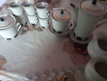 farfor nədir: Çay dəsti, rəng - Ağ, Farfor — 2