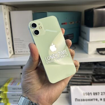 Apple iPhone: IPhone 12 mini, Б/у, 128 ГБ, Зеленый, 94 %