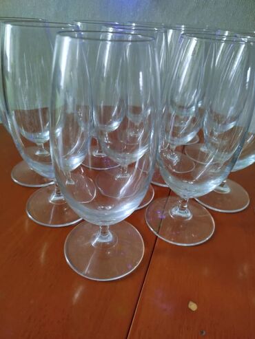 стаканы 6 штук: Фужеры из турецкого стекла 12 шт прошу 2400 сом не большой торг