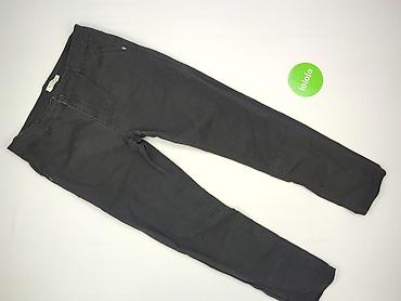 czarne cargo pull and bear: Spodnie materiałowe damskie, rozmiar XL — 2