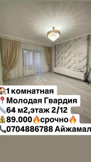 Продажа домов: 1 комната, 64 м², Элитка, 2 этаж, Евроремонт