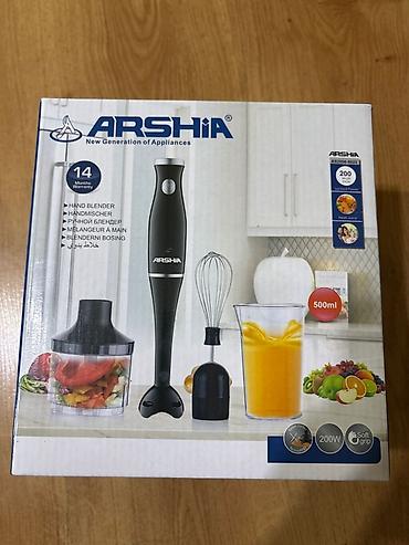 сока: Погружной блендер ARSHIA (модель AS3) Комплектация: - насадка-блендер — 1