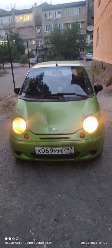 полики для авто бишкек цена: Daewoo Matiz: 2006 г., 0.8 л, Механика, Бензин