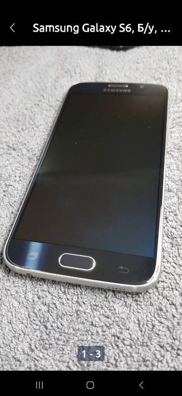 Samsung: Samsung Galaxy S6 Edge, Б/у, 32 ГБ, цвет - Синий, 1 SIM