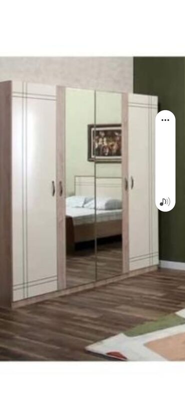 Divanlar: Açılan, 4 qapılı Düz dolab, Qarderob, paltar dolabı