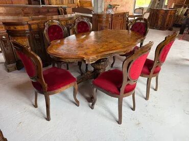 Stilske garniture: Stilski trpezarijski sto sa 6 stolica 🍽️✨ Sto sa 6 stolica u odličnom — 3