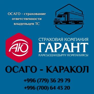 помощь в получении кредита: Автострахование Каракол. ОСАГО в Караколе. Все виды страхования