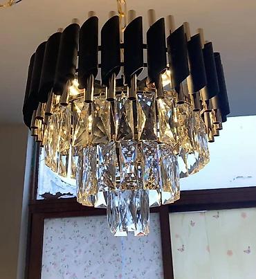 İşıqlandırma: Çılçıraq, 10 və daha çox lampa, Metal — 1