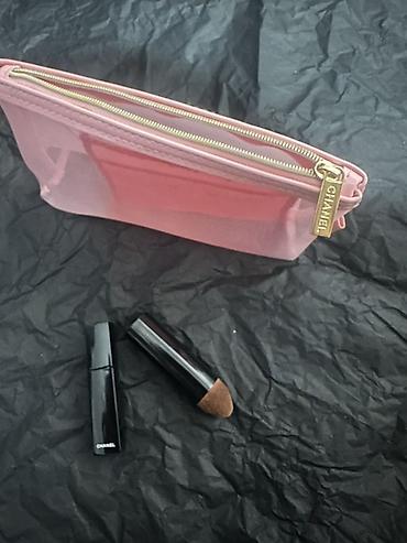 acar aləmi: Çəhrayı rəngli Chanel kosmetik çantası. Mini Mascara Noir Allure — 2