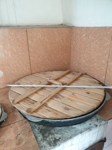 Башка идиштер: Продаю чугунные казаны для очок кана. 3шт. Размеры на фото, с крышкой