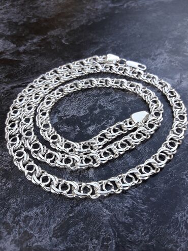 Серебряные цепочки: Серебряная цепь «Рамзес» 140 гр, 60 см Ручная работа, серебро 925 — 13