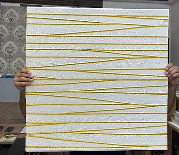 Vinil divar kağızı, oboy: Dekor 3D Aboy 3D divar panelinin — 12