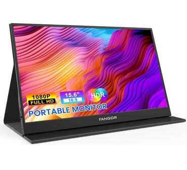 Настольные ПК и рабочие станции: FANGOOR brendinin bu portativ monitoru 15,6 düym ölçüsündə, 1080P Full