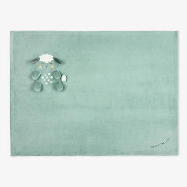 elementi: KIKKA BOO – Kikkaboo bebi ćebence sa 3D vezom 75x100 “Sleepy Sheep” — 3