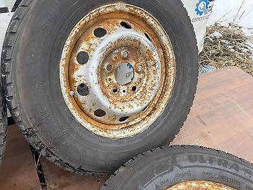 Колеса в сборе: Колеса в сборе 215 / 75 / R 16, Зима, Б/у, Комплект, Легкий коммерческий транспорт (C/LT), Железные, отверстий - 5 — 9